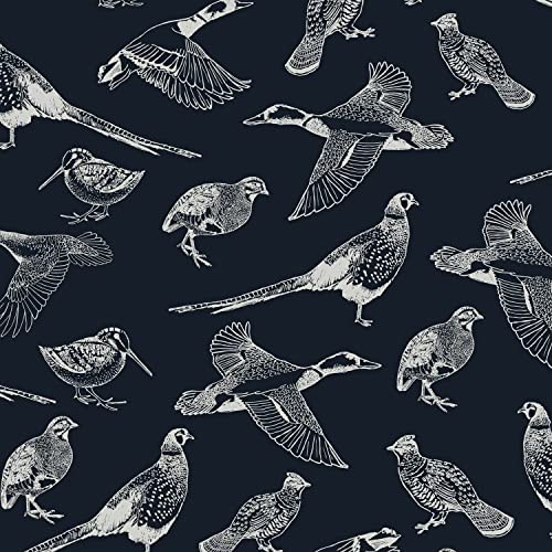Graham & Brown Joules Hunting Birds French Navy Wallpaper