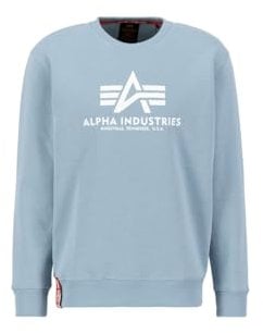Alpha Industries Basic Hoody Kapuzensweat für Herren Greyblue