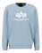 Alpha Industries Basic Hoody Kapuzensweat für Herren Greyblue