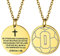 Supcare Nummer Kette für Herren Anhänger mit Fußballmuster Hundemarke Militär Halskette Dog tag Kette Edelstahl Kruzifix Kette Erkennungsmarke Religious Cross Necklace Men Modeschmuck für Sportler