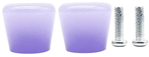 harayaa Set mit 2 Rollschuh Stoppern, Skate Bremsen mit Skate Innenschrauben, Lila