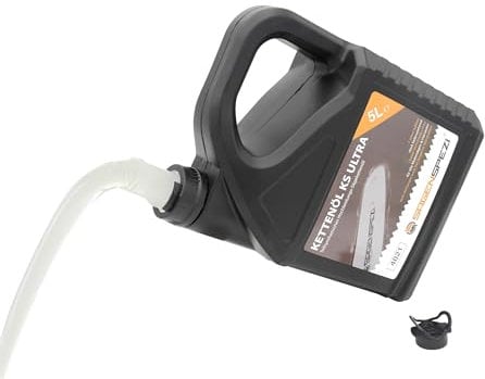 5 Liter Sägenspezi Premium Kettenhaftöl KS Ultra Sägekettenhaftöl teilsynthetisches Hochleistungs-Kettensägenöl Kettensäge Öl Motorsägen Kettenöl Sägekettenöl kein Verharzen hoher Verschleißschutz 5l