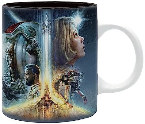 Starfield - Tasse - Logo - Kaffeebecher - Kaffeetasse Journey Through Space - Mug - Keramik - Geschenkbox