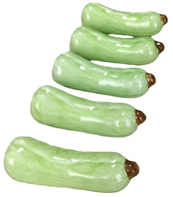 Soporte Para Palillos 6 Piezas De Chucherías Vegetales De Cerámica Pipinos Palo Portapalillos Soporte Palillo Almohada Para El Comedor Del Hotel