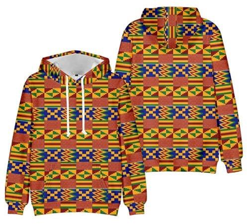 Felpe con Cappuccio da Uomo Felpe Pullover Felpe con Cappuccio A Maniche Lunghe con Coulisse Felpa con Cappuccio Casual Autunno E Inverno Stile Etnico (Color : Style4, Size : 4XL)