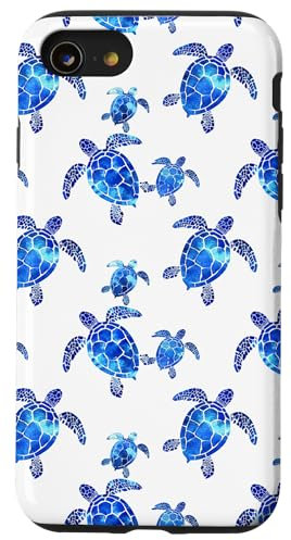 iPhone SE (2020) / 7 / 8 Turtle Sea Turtle Pattern Diving Diver White Case