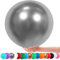 36 Zoll Riesen Luftballons, 6 Stück Groß Luftballon, 90CM Latex Grosse Luftballons Dekoration für Hochzeit Geburtstag Taufe Babyparty Kindergeburtstag Karnevals Deko (silberner)