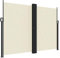 vidaXL Tenda da Sole Laterale Retrattile Crema 180x1000 cm