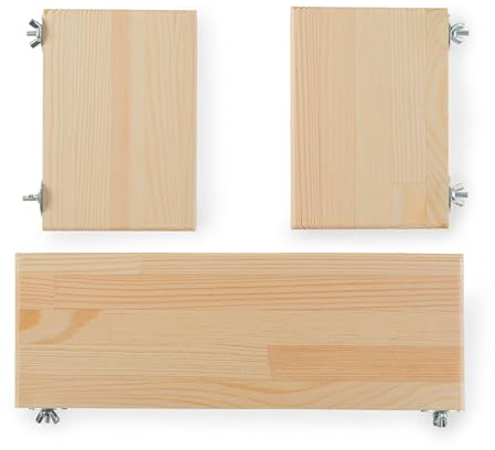 Chinchilla-Holzplattform, 3 Stück. Käfigzubehör aus Holz für kleine Haustiere, Regale und Plattformen für Chinchillas, Hamster, Degus, Ratten und Vögel