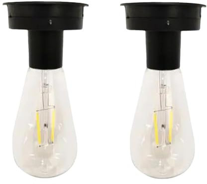 2 x Gartenleuchten, Solarmodul, Ersatz mit Modul, LED-Lampe