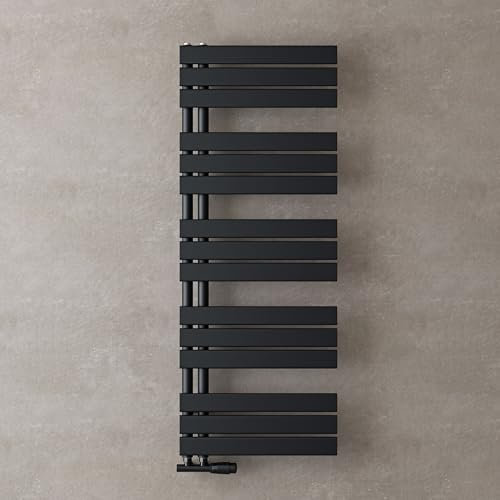 doporro Heizkörper Bad Handtuchheizkörper 131x50cm Badezimmer Badheizkörper Badheizung Handtuchtrockner Handtuchwärmer Seitenanschluss Anthrazit