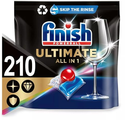 3 x 70 Finish Ultimate All in One Dishwasher Tablets Regular Total 210 Bulk