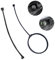 KASESSS 2 PCS Tankdeckel Halteband mit/ohne Schlaufe, Schwarz Tankdeckelleitung, Einfacher Tankdeckel Gummiband, Auto Kraftstofftankdeckel Linie für BMW E87 E88 E46 E90 E91, usw