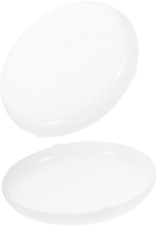 HYTROVE 2stücke Flacher Pc-lampenschirm-diffusor Für Led-lampen Halbrunde Antibeschlag-abdeckungen Weißer Für Deckenleuchten Lichtreflektor-diffusor