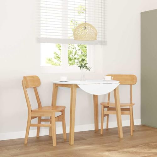 Fasba Esszimmerstühle Küchenstuhl Stuhl Set Stühle Wohnzimmerstuhl Küchenstühle Esszimmerstuhl Essstuhl 2 STK. Massivholz Gummibaum 46 x 47 x 81,5 cm