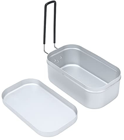 WGFOIP 800ml Caja de Almuerzo de Aluminio, Caja de Lonchera de Fugas de Fugas Portátil