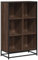 HETFTJN Kleines Regal Küchenregal Standregal Schmal Bücherregal Klein - Bücherregal Braun Eichen-Optik 65,5x33x107,5 cm Holzwerkstoff für Balkon Büro Schlafzimmer Abstellraum