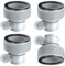 Hose Adapters for Pool Pumps 1.25 to 1.5 Type B Hose Adapters for Intex Pool, Hose Conversion Adapters B Kit to Upgrade Filter Pumps and Saltwater System (4 Pack)