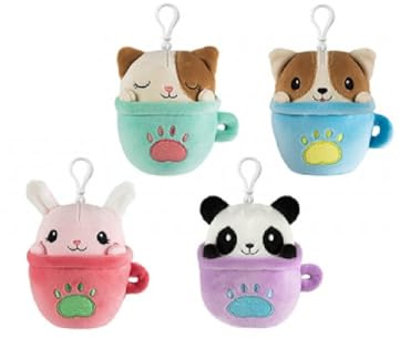 PMS Adorale 10Cm Teacup Friends Clip On Soft Plush Assortment