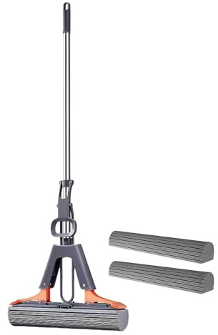 Pulitore per pavimenti, in spugna, per bagno, piastrelle, bagno, garage, pulizia del bagno, lavapavimenti magici per bagno e vasca, multisuperficie, telescopico, manico lungo