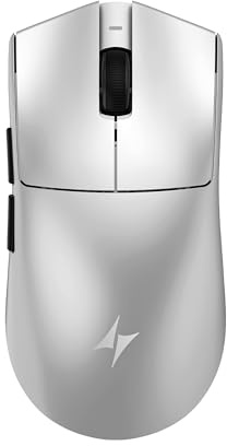 ATK Blazing Sky X1 V2 Ultimate Souris Gaming sans Fil -Argent | 55g Ultra-Légère, Capteur PAW3950 Ultra, 42 000 DPI, Polling 8 000 Hz, Batterie 800 Heures, Dual-Mode 2.4G/Filaire, pour PC