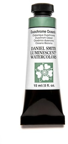 Daniel Smith Extra Fine Watercolor Paint, 15ml Tube, Duochrome Oceanic, 284640029, 0.5 Fl Oz (Pack of 1)