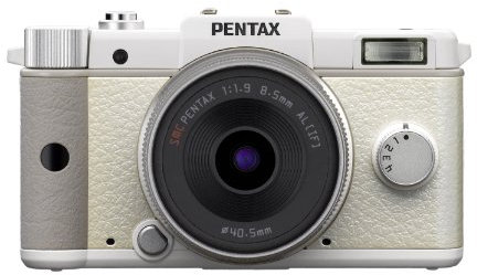 Pentax Q + O-VF1 47mm + Q Lens 27.5-83mm MILC 12.4MP 1/2.3 CMOS 4000 x 3000Pixel Bianco