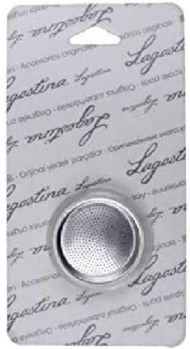 Lagostina 090320700203 Blister Filtro e 2 Guarnizioni per Caffettiera, 3 Tazze, Grigio