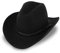 fiebig Westernhut Chuck mit Kunstlederband | Cowboyhut aus 100% Wollfilz Made in Italy | Individuell formbar | Wollfilzhut in vielen Größen (54-S)