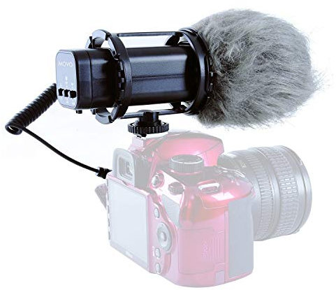 Movo VXR300 HD Professional Condenser X/Y Stereo Video Microphone for DSLR Video Cameras