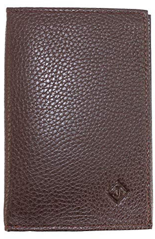 Frédéric Johns - Porta-documenti in pelle – formato 4 scomparti – Custodia per, patente, carta di identità, carte (marrone)