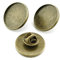 Vintageparts 4 Pin Fassung für 20 mm Cabochon, DIY-Schmuck