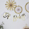 Ginger Ray Gold Foiled Oh Baby Weiße Quasten