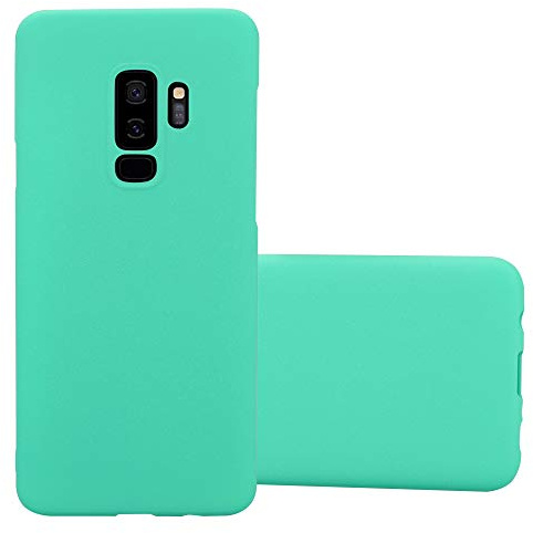 Cadorabo Hülle kompatibel mit Samsung Galaxy S9 Plus Schutzhülle TPU Silikon Case Frost Design Anti Rutsch Slim Kratzfest Stabiles Hardcase mit Rundumschutz Case Hülle für Galaxy S9 Plus in Grün