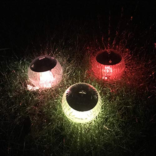 Uonlytech Solar Schwimmlicht, Farbwechsel Magic Ball Pool Licht, Solar Teich Licht für Pool Gartendekoration (4 Stück)