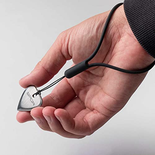 GPCA Titan-Gitarrenplektrum, 3 mm dickes Metall-Gitarrenplektrum für Gitarre, Bass und Ukulele, kommt mit Handschlaufe, unverzichtbares Gitarrenzubehör, Geschenk für Musiker und Musikliebhaber