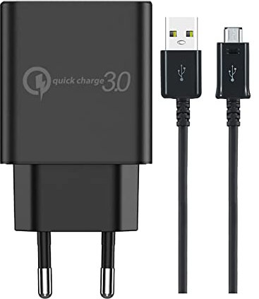 Caricatore rapido 18W per Samsung Galaxy Tab A10.1/A 7.0 (2016) Cavo di ricarica Micro USB 1.5M adattatore di alimentazione per Samsung Galaxy S7 S7Edge S6 S5 A10 A6 A6+ 2018 Xcover 4 3 A3 A5 A7