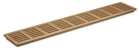 Griglia di Aerazione in Legno Massiccio di Quercia Naturale 550 x 100 x 15 mm Griglia di Ventilazione di Qualità di SO-TECH
