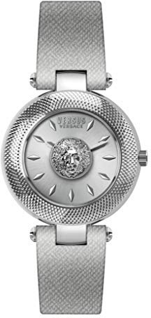 Versus Versace VSP214218 Brick Lane Silber Zifferblatt Damenuhr Silber Lederarmband