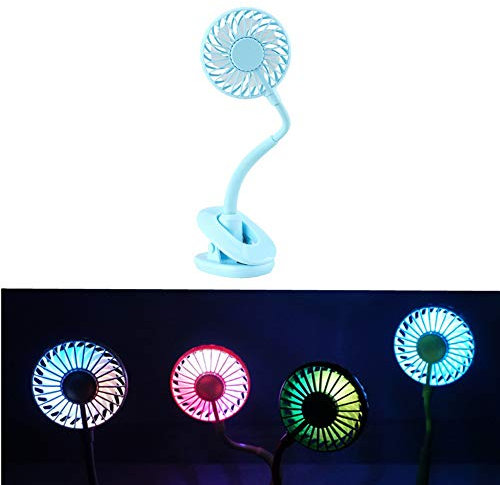 Rysmliuhan Shop Stroller Fan Clip On Buggy Fan Clip Clip On Desk Fan Usb Clip On Fan Clip On Usb Fan Clip On Fans Cooling Baby Clip On Fan Clip Fans Plug In Desk Fan blue
