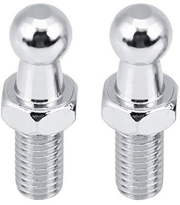 8mm Kugelbolzen Gasdruckfeder Kugelgelenk 10mm Kugelbolzen Haube Federbein Kugelbolzen Gasdruckfeder Kugelbolzen für Gasdruckfedern Kugelkopfhaube(Silber)