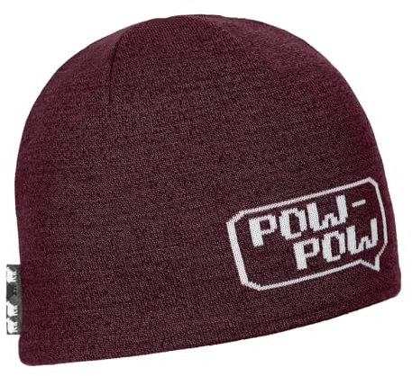 ORTOVOX Pixel Pow Beanie Baskenmütze, Dark Wine, Einheitsgröße