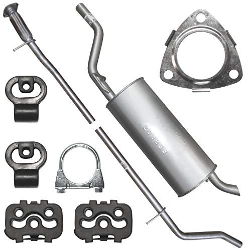 Adamot Auspuffanlage Schalldämpferset Auspuff für Opel Corsa D 4 IV 1.2i 16V