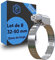 Pangaea Tech Edelstahl Schlauchschellen 32-50 mm - 12mm Bandbreite - 8 Stück - Profi Qualität nach DIN 3017 (W2) für Pool, Teich und Garten