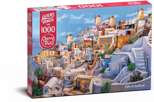 Cherry Pazzi Puzzle 1000 pièces : Couleur de Santorin