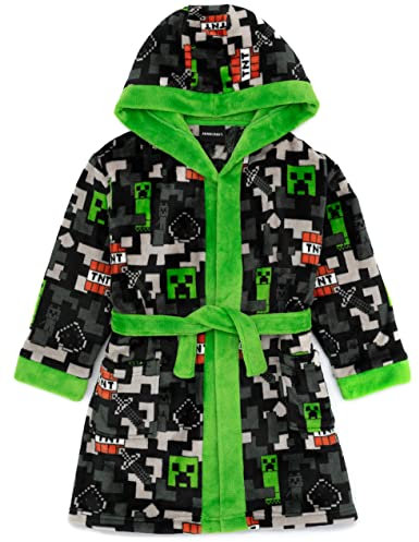 Minecraft Dressing Kleid Kinder Mädchen Jungen Creeper TNT Game PJS Bademantel 13-14 Jahre