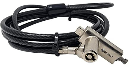 Sendt 3 in 1 Black Notebook/Laptop Lock for Kensington, Nano, and Wedge Security Slots