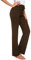 TownCat Trainingshose für Damen, Yoga-Hose, legere Yoga-Hose mit Kordelzug für Yoga und Jogger Kaffeefarbe L