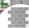 YARDIN Fliesenaufkleber Selbstklebende Fliesen Klebefliesen, 30 Blätter 3D Wandpaneele Fliesensticker Marmor Mosaik Design für Spritzschutz Küche und Bad Deko - 30 × 30 cm, Grau