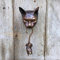 Rolempon Katzenbiss-Maus-Wandornament, Katzen-Türklopfer-Skulptur Aus Kunstharz, Vintage-Katzenbiss-Maus-Wandornament, Katzen-Maus-Türklopfer Für Die Haustür Im Freien, Garten